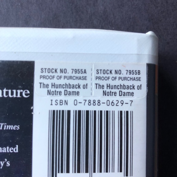 THE HUNCHBACK OF NOTRE DAME Disney VHS - Picture 4 of 12